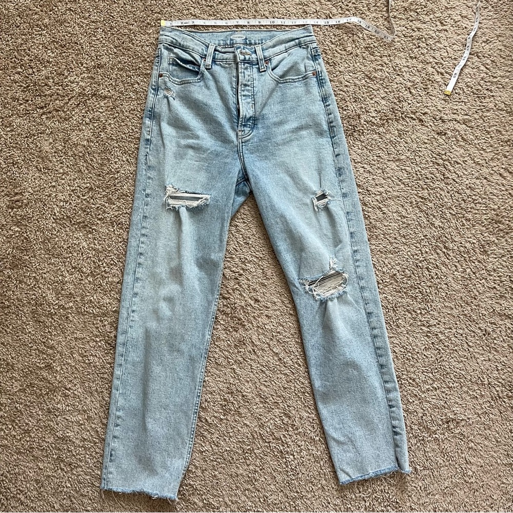 Old Navy distressed denim jeans high rise